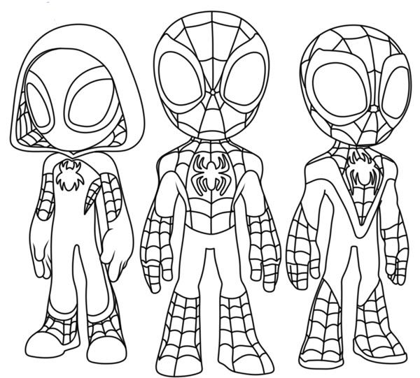 spiderman colouring in sheet