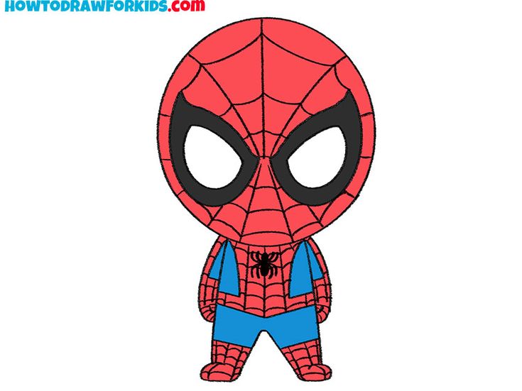 spiderman drawing pictures