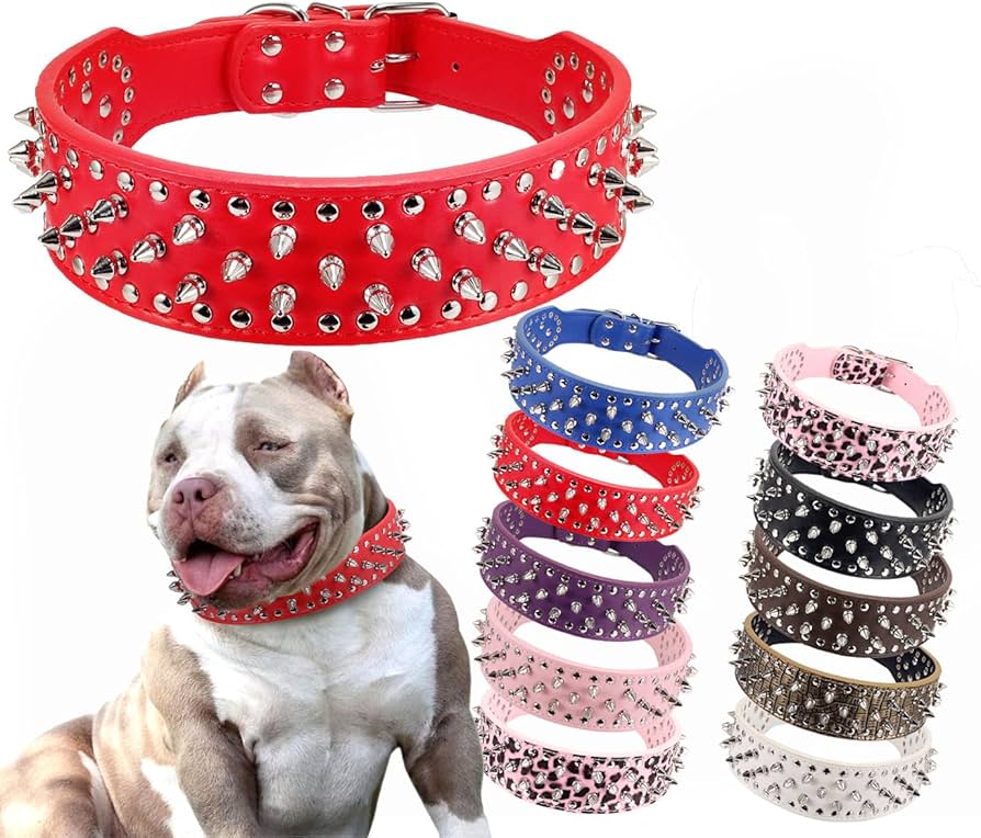 spiked collars for dogs amazon