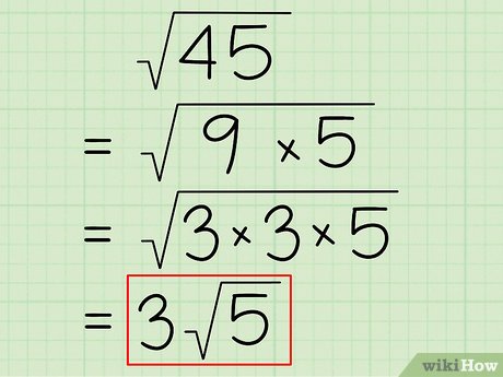 square root 45