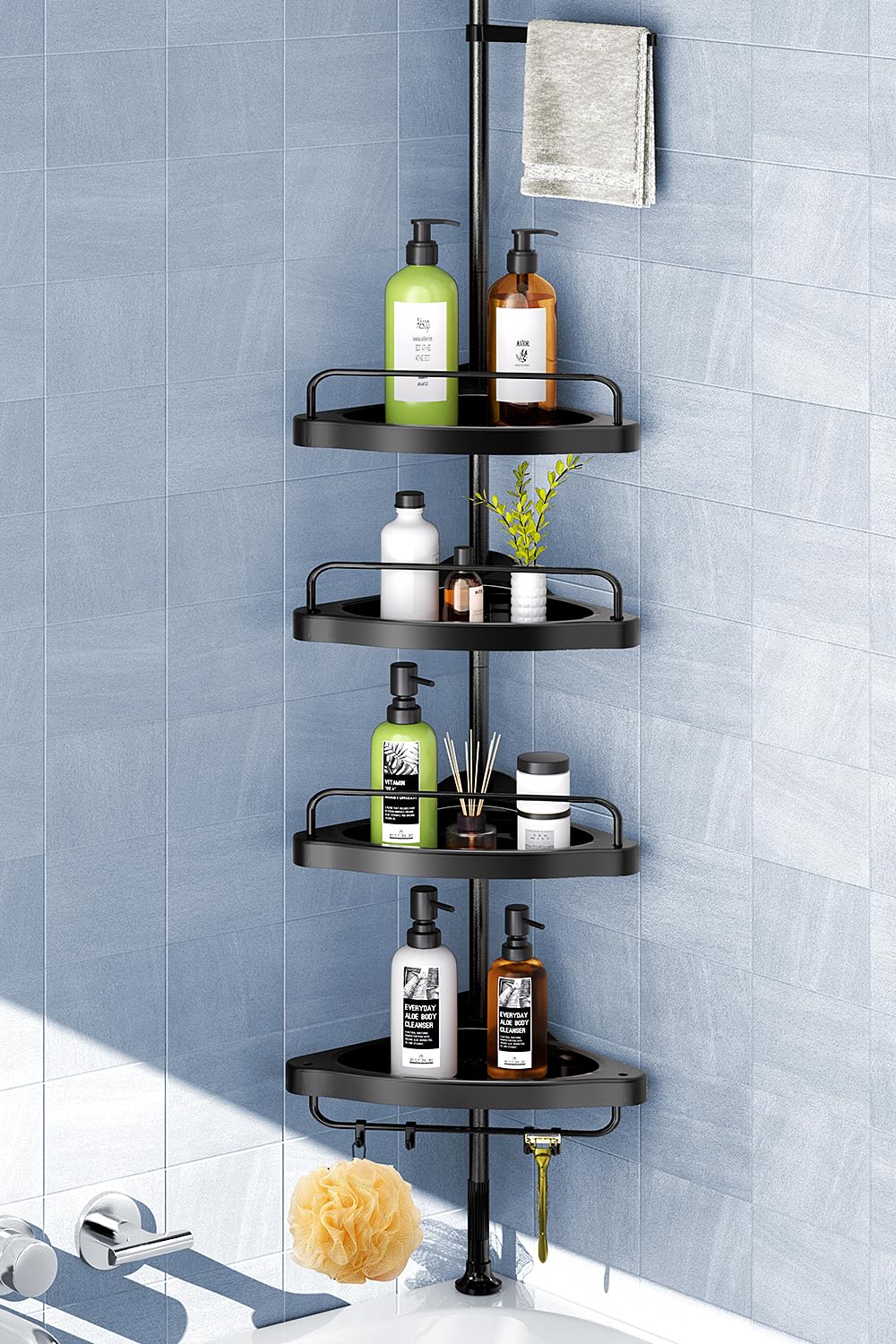 stainless steel corner shower caddy