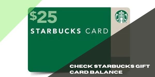 starbucks card balance