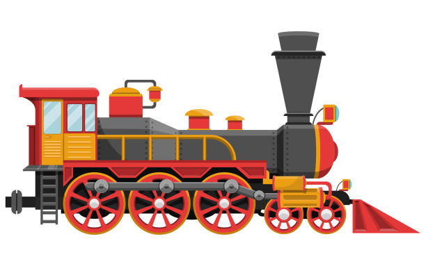 steam engine train clipart