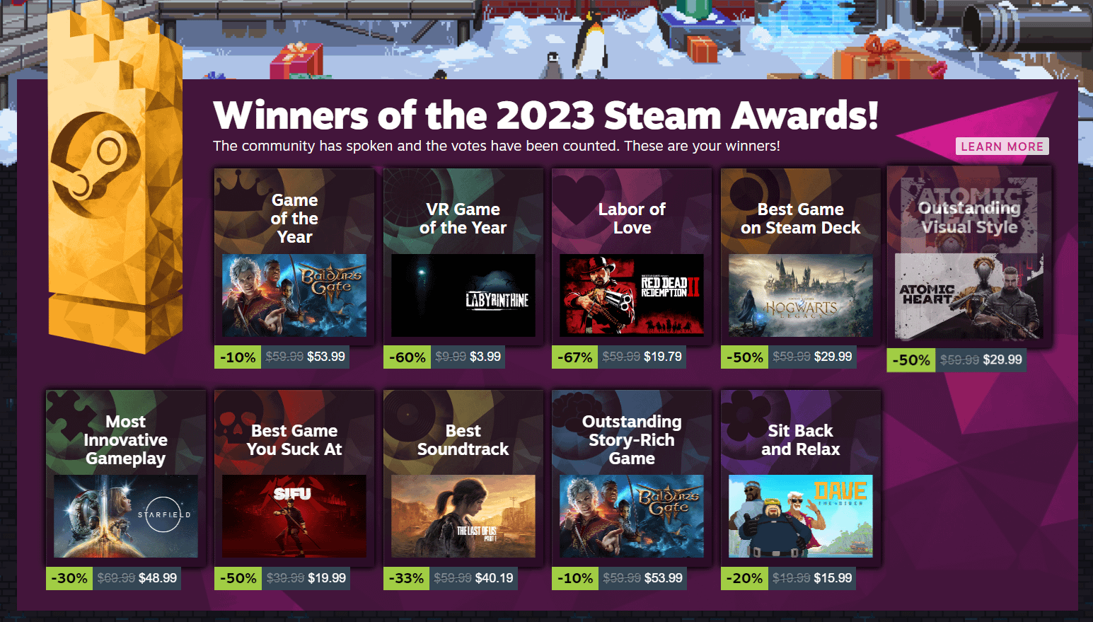 steam game awards