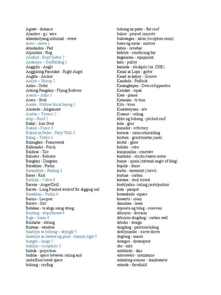 steel meaning in tagalog