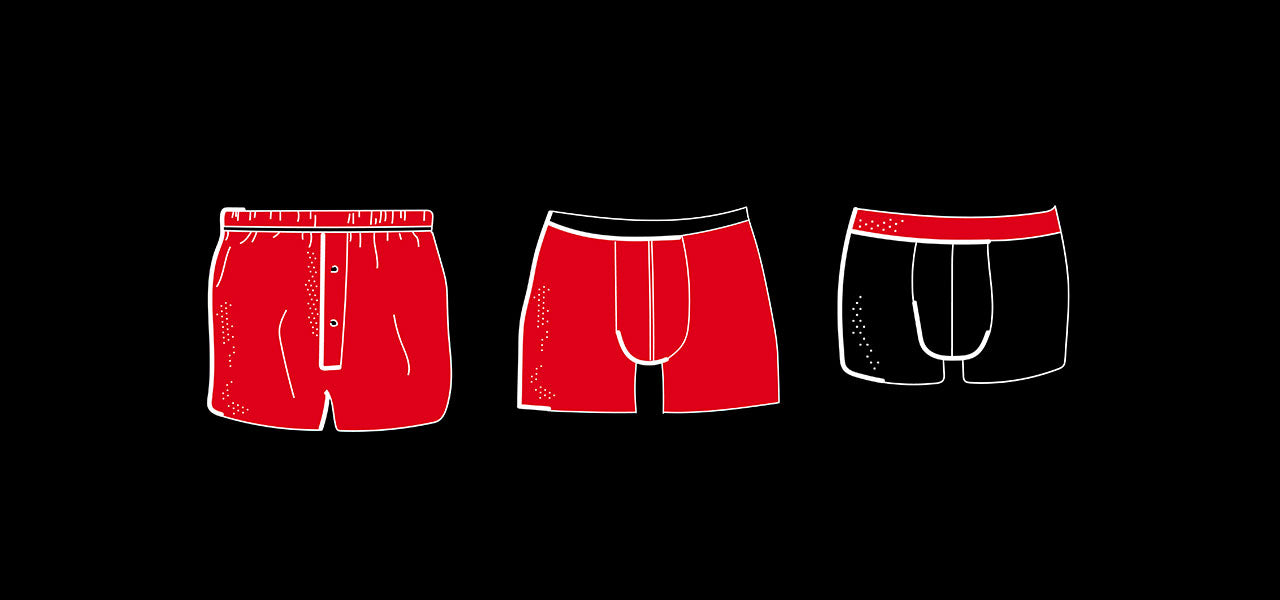 step one difference between boxer briefs and trunks