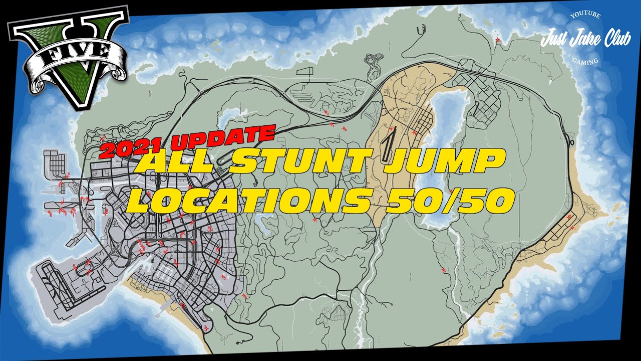 stunt jump locations gta 5 online