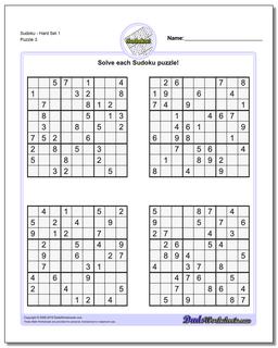 sudoku hard print