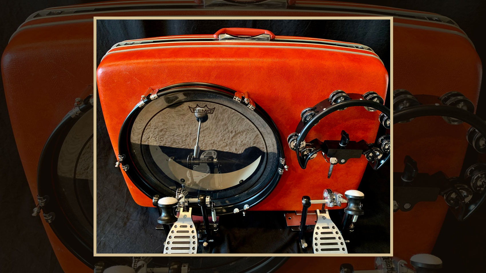 suitcase bass drum