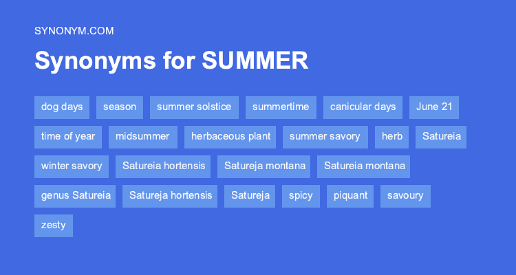 summertime synonyms