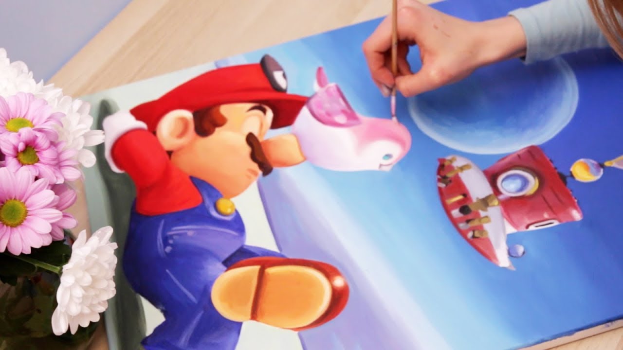 super mario odyssey paintings