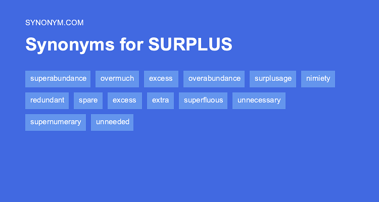 surplus synonym