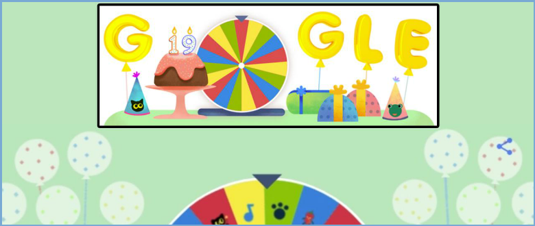 surprise birthday spinner google