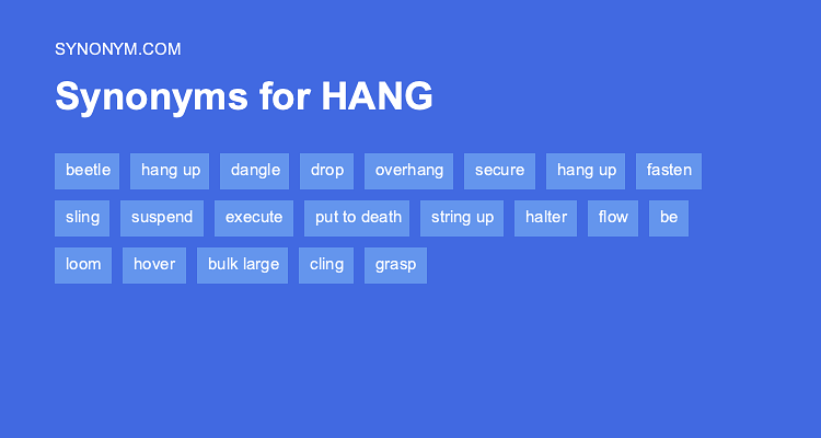 synonym for hang out