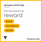 synonym for reward