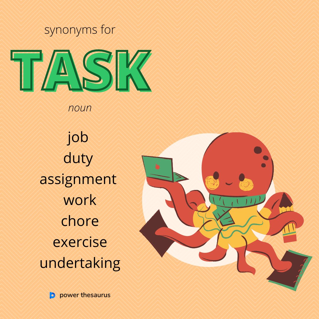 synonym of task