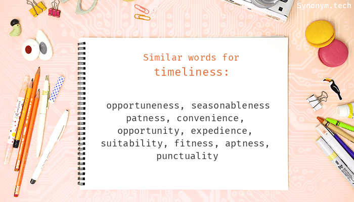 synonym timeliness