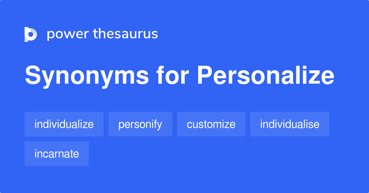 synonyms customize