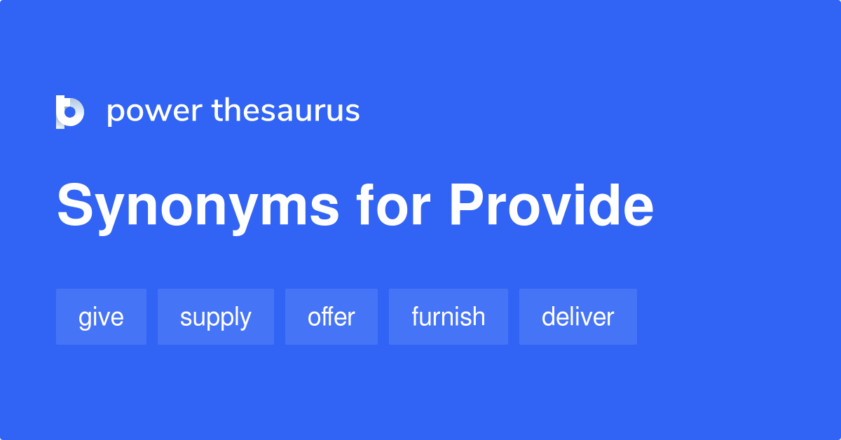 synonyms for provide