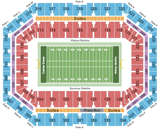 syracuse carrier dome map