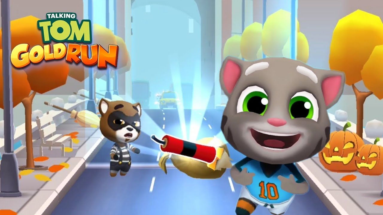 talking tom gold run gameplay