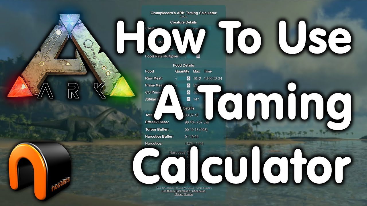 taming ark calculator