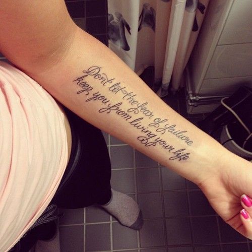 tattoo sayings on forearm