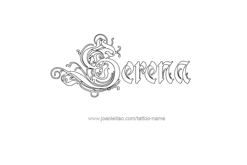 tattoo serena