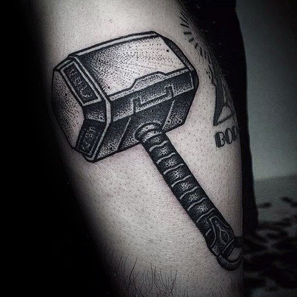 tattoos of thors hammer