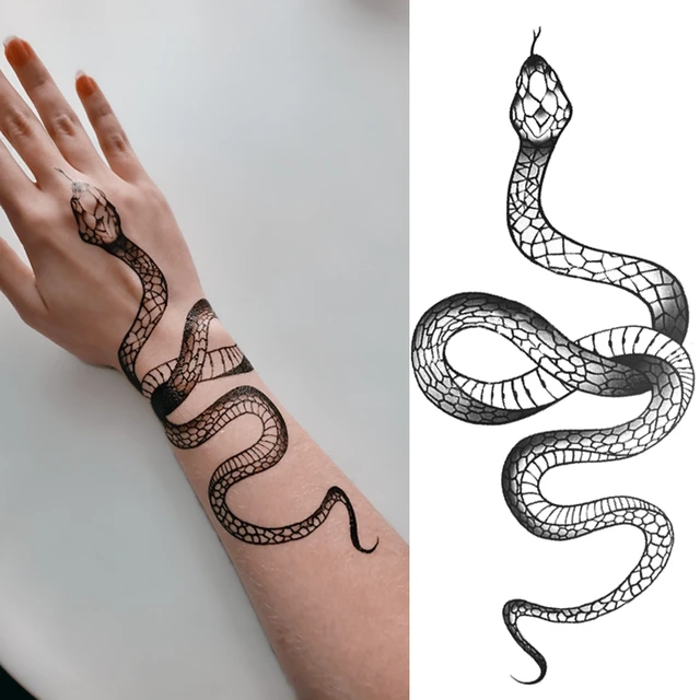 tatuaje serpiente brazo