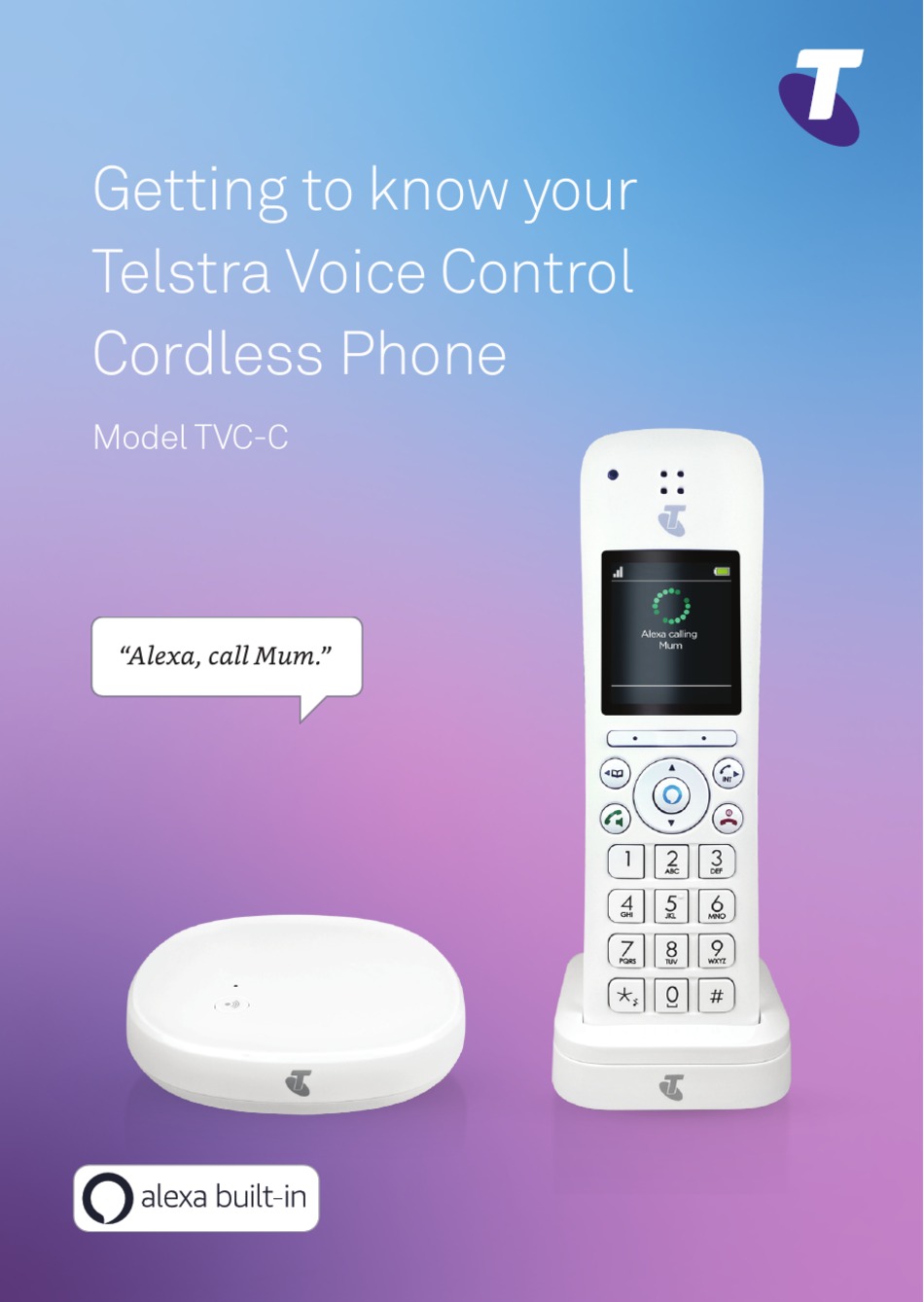 telstra easy control cordless phone