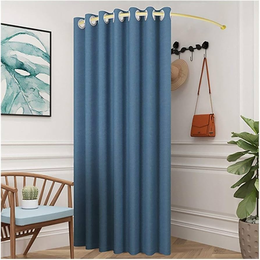 temporary curtain rail