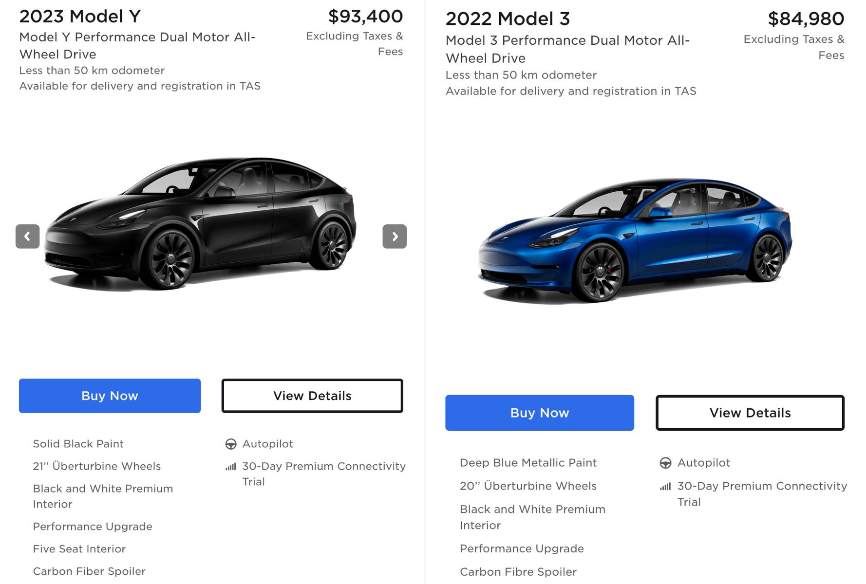 tesla model 3 inventory australia