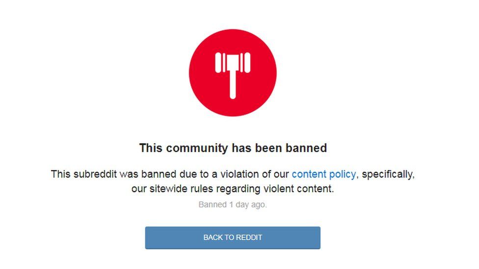 that user is banned from the subreddit