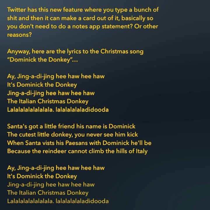 the christmas donkey lyrics