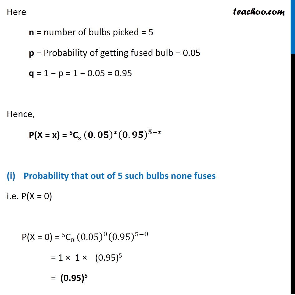 the probability that a bulb produced by a factory