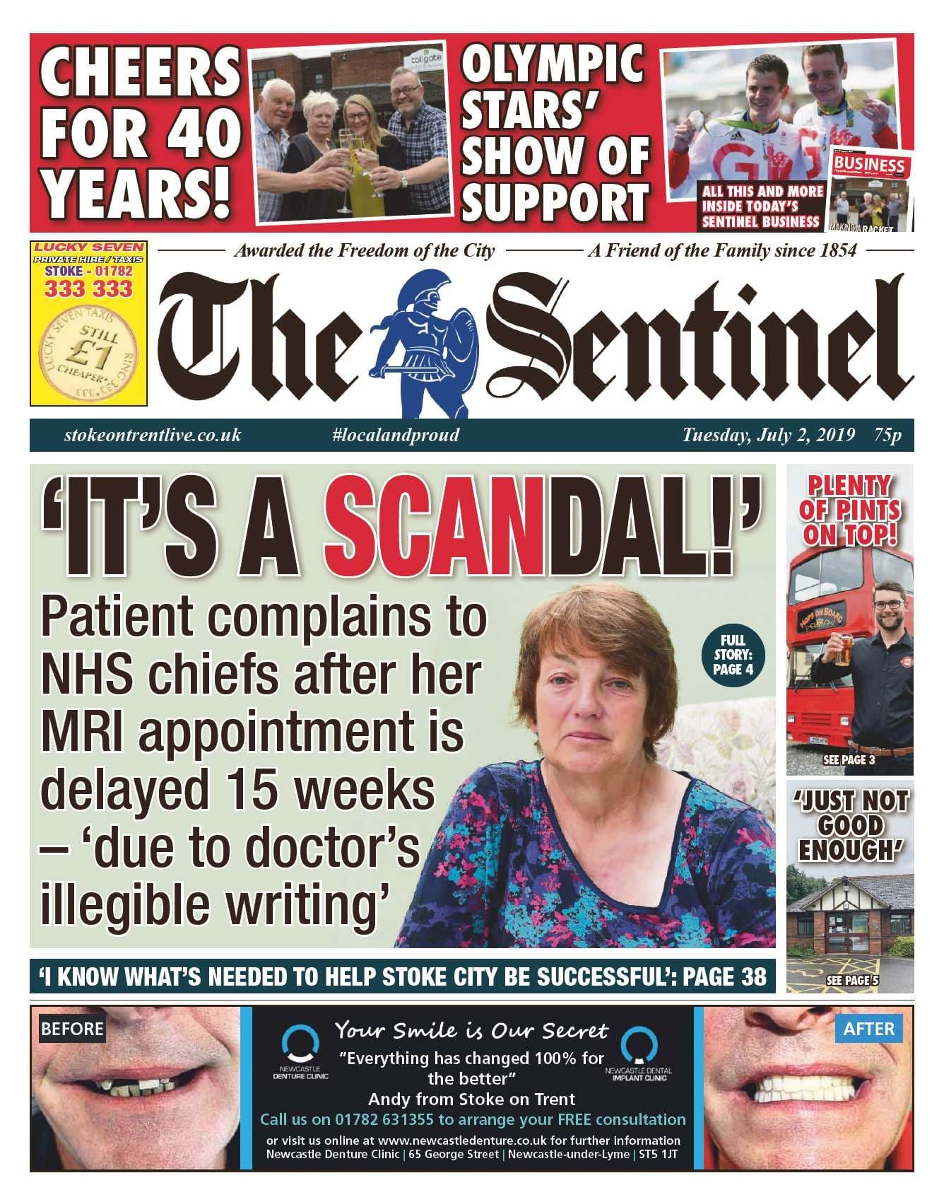 the sentinel stoke on trent news