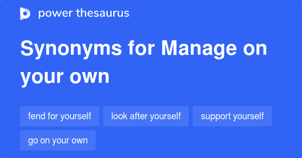 thesaurus manage
