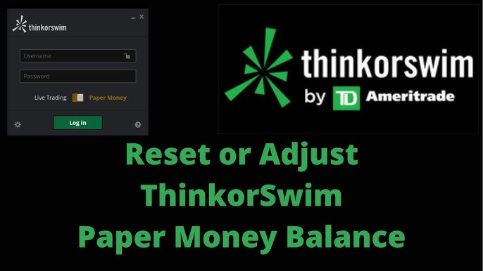 thinkorswim password reset