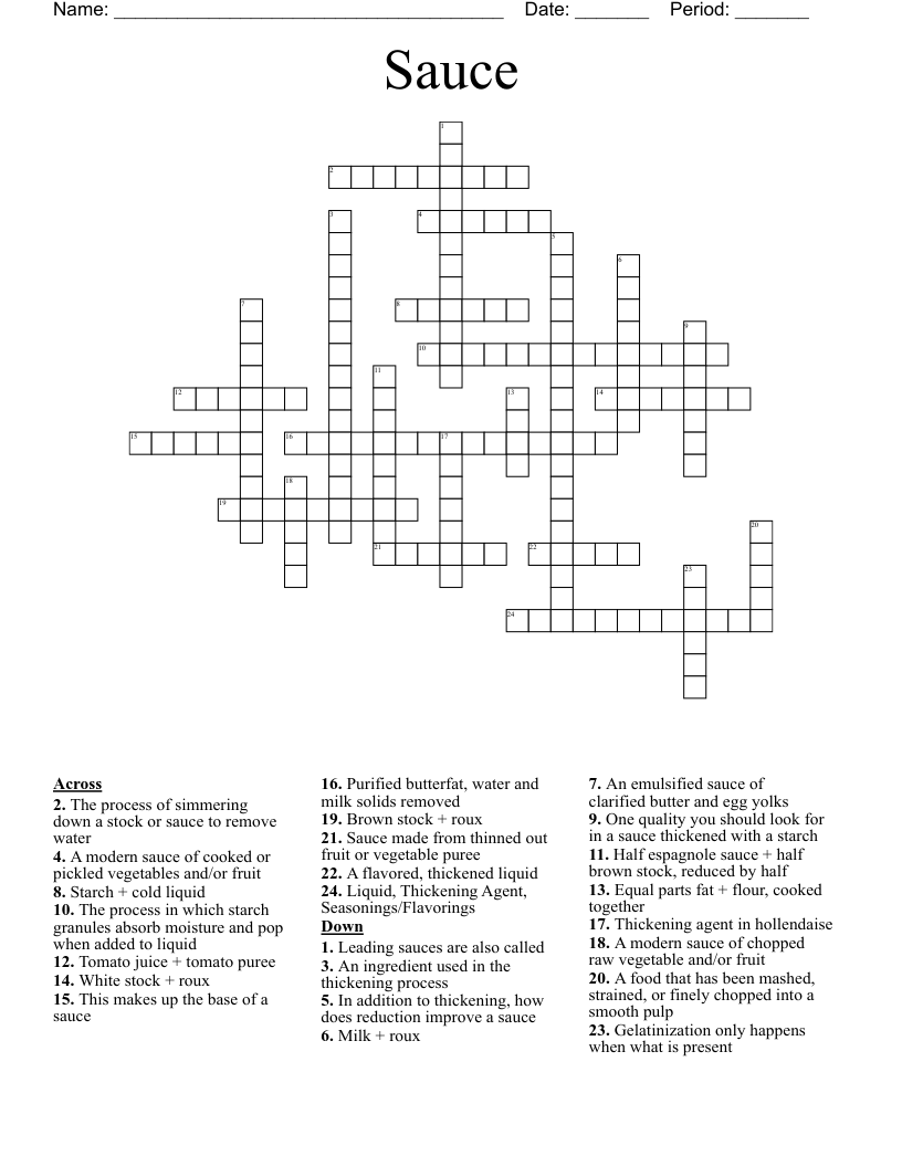 thinned out crossword