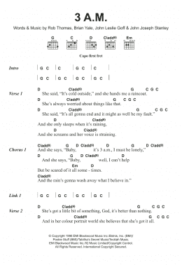 three am chords