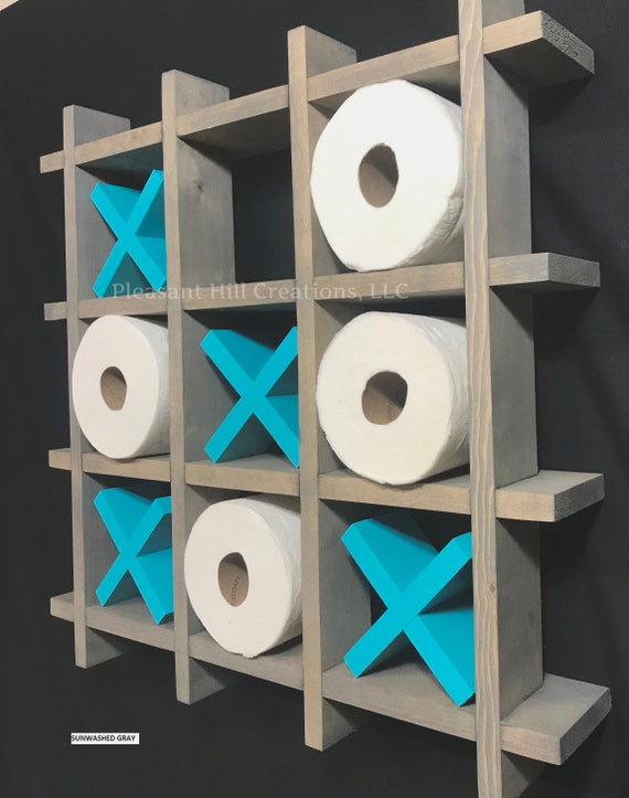 tic tac toe toilet paper holder