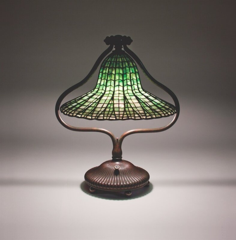 tiffany lotus bell table lamp