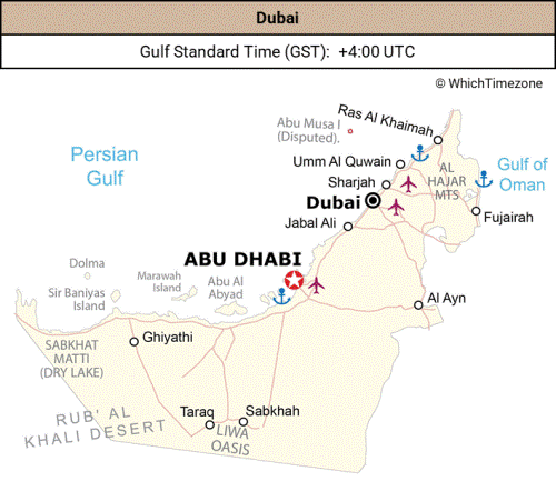 time difference in dubai