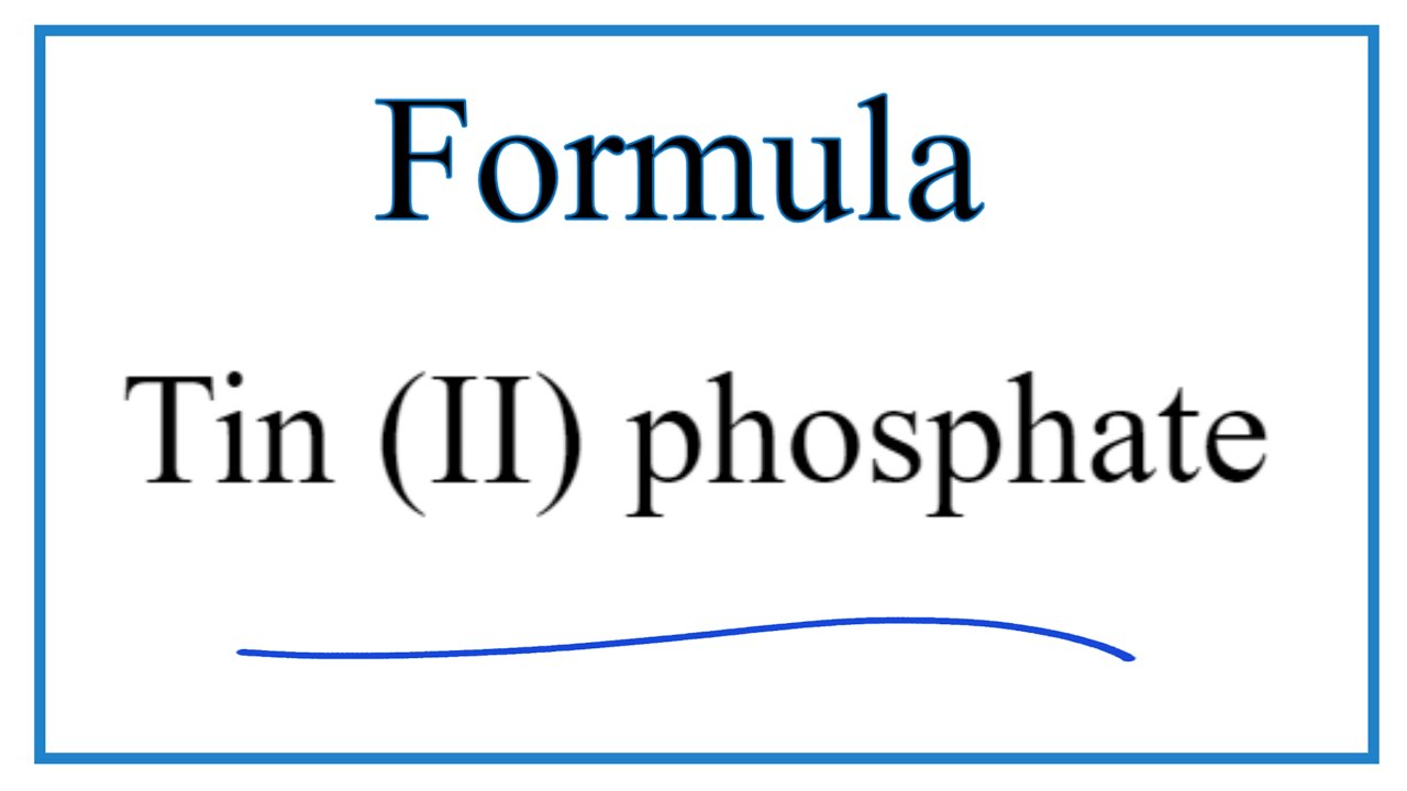 tin ii phosphide formula