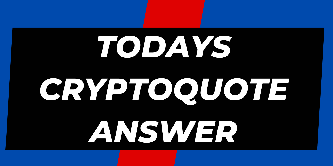 todays cryptoquote