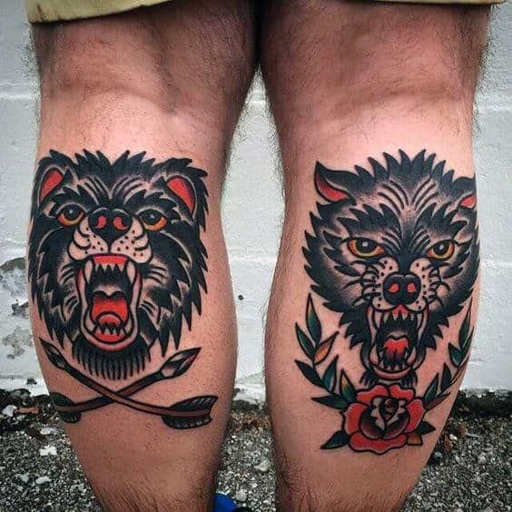 traditional bear tattoo