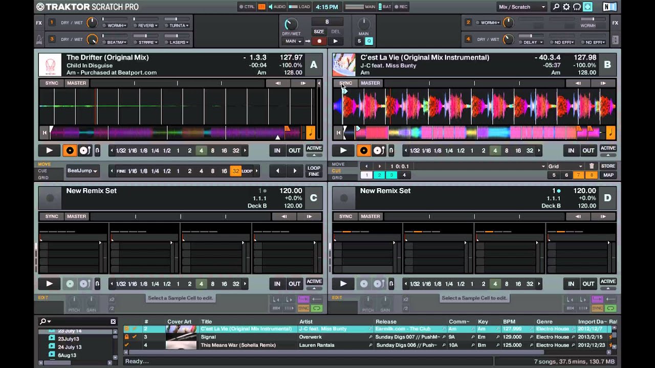 traktor pro 2 scratch