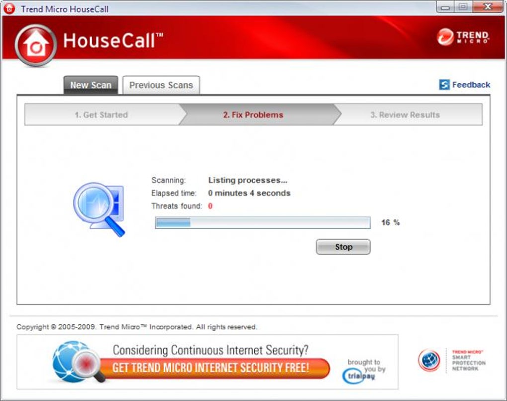 trend micro housecall free online virus scan