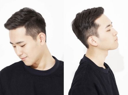 trendy korean male hairstyle short